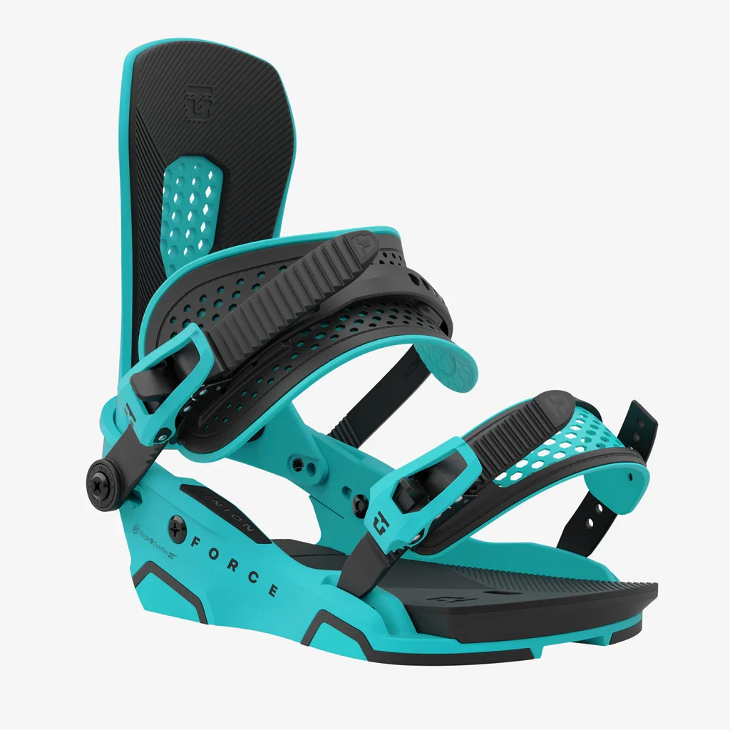 Union Force Snowboard Binding UN23 FORCE CYAN FRONT 1024x 1 1024x1024 - Union Force Snowboard Binding
