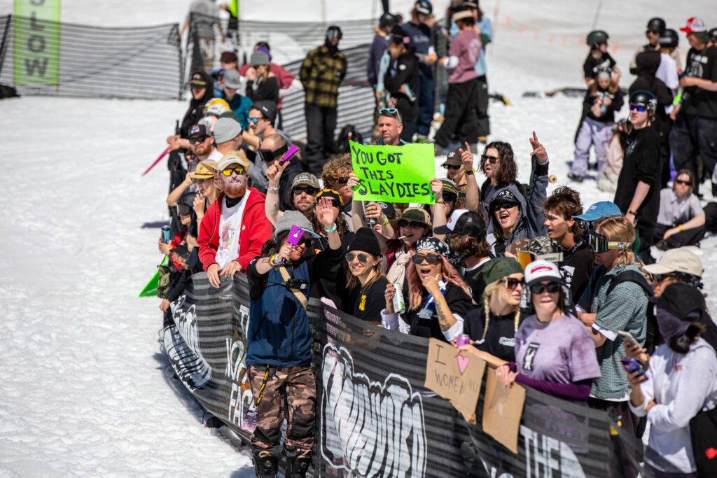 From The Streets To The Spotlight: The Uninvited Invitational Ignites A New Era For Women's Snowboarding UI2024 DAY3 marywalsh @walshmt Crowd 146 1024x683 - From The Streets To The Spotlight: The Uninvited Invitational Ignites A New Era For Women's Snowboarding