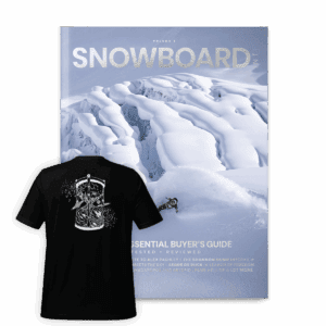 Mag and Black tshirt - SBI#2 merch Snowboard International – Mag + tee (black)
