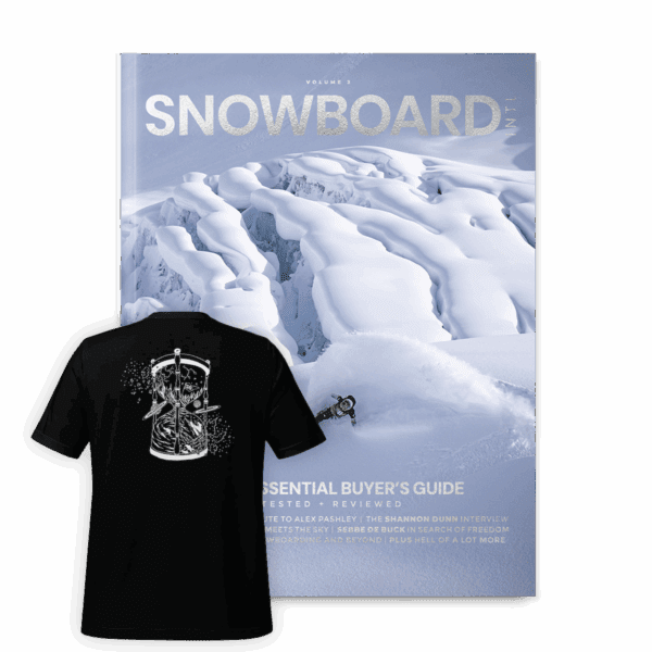 Snowboard International – Mag + tee (black)