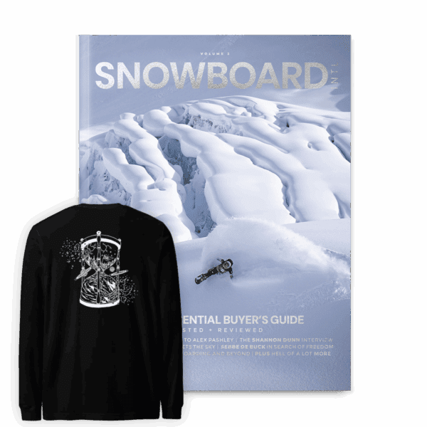 Snowboard International – Mag + long sleeve tee (black)