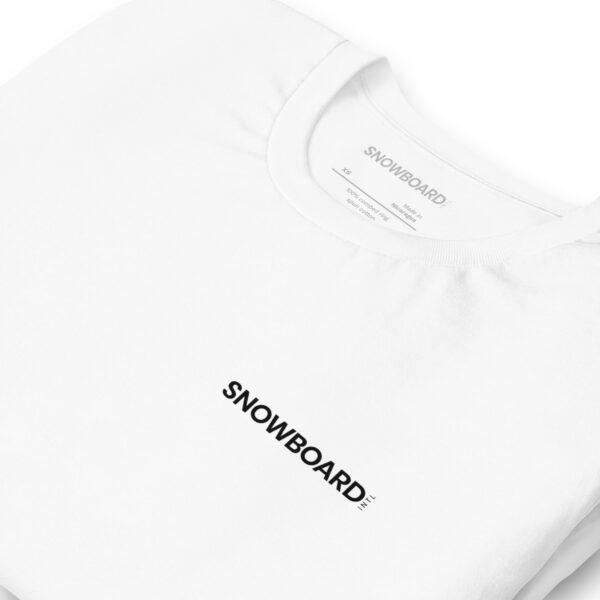 unisex staple t shirt white zoomed in 6703845df1267 600x600 - Snowboard International – First Issue + tee (white)