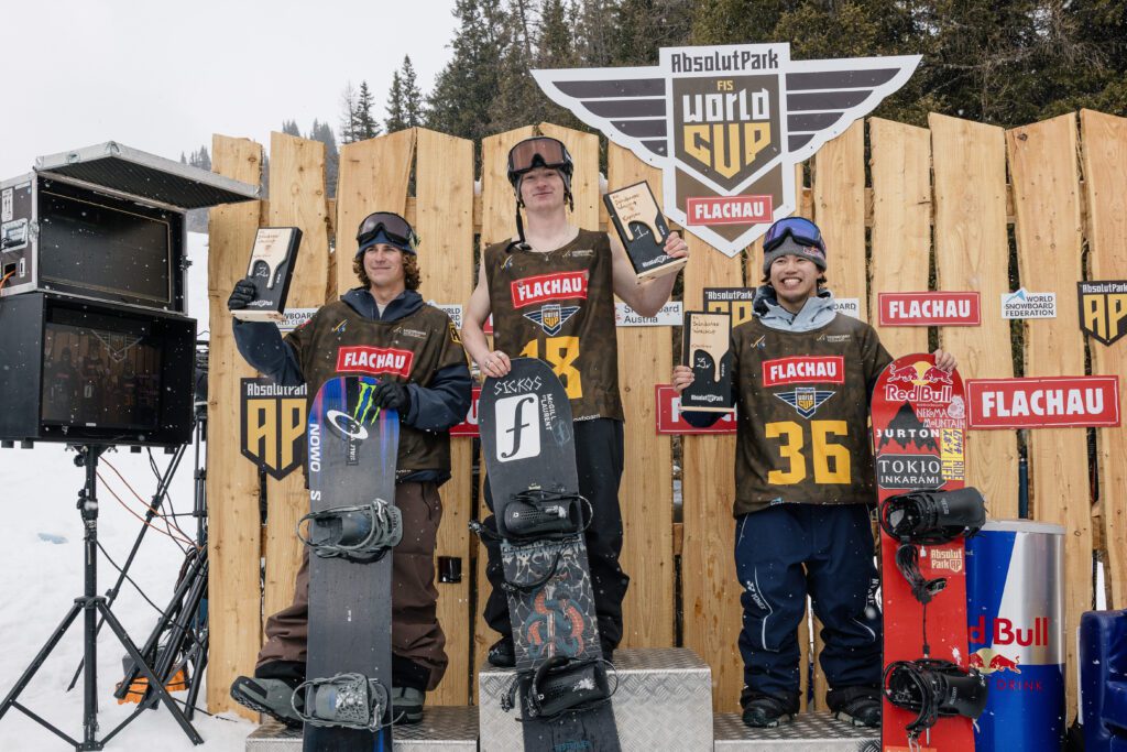 Mia Brookes and Eli Bouchard win the World Cup Flachau at Absolut Park AP WorldCup Flachau 2026 Podium Men byRohrbacher 107 1024x683 - Mia Brookes and Eli Bouchard win the World Cup Flachau at Absolut Park