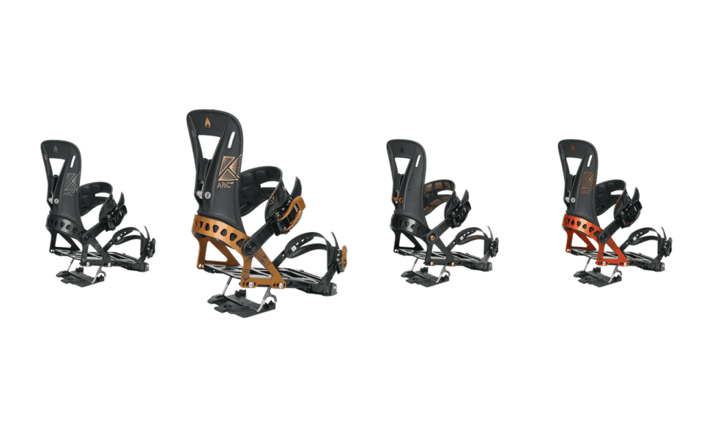 Best Snowboard Bindings for Winter 2026/2027 SP Arc ST four colourways 1280x780 1024x624 - Best Snowboard Bindings for Winter 2026/2027